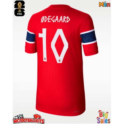 Norway Martin Odegaard #10 Replica Home Stadium Shirt World Cup 2026 Short Sleeve